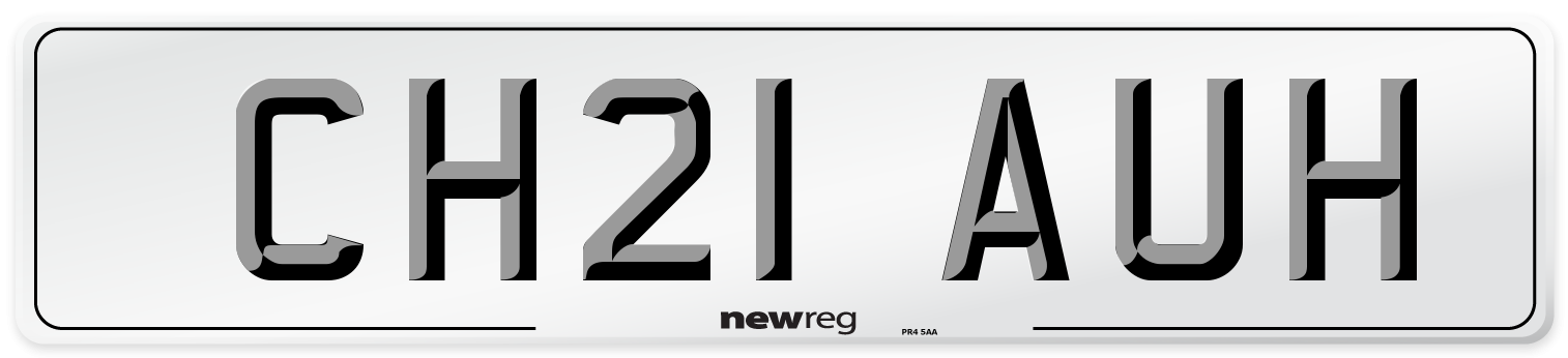 CH21 AUH Number Plate from New Reg